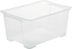 Rotho Evo Easy Storage Aufbewahrungsbox, 44l, transparent/transparent