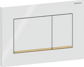 Geberit Sigma20/Sigma30 Betätigungsplatte für 2-Mengen-Spülung weiß/vergoldet/weiß