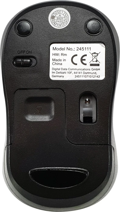 Equip Comfort Wireless Mouse schwarz, USB