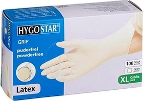 Franz Mensch Hygostar Latex Grip Einweghandschuhe XL weiß, 100 Stück