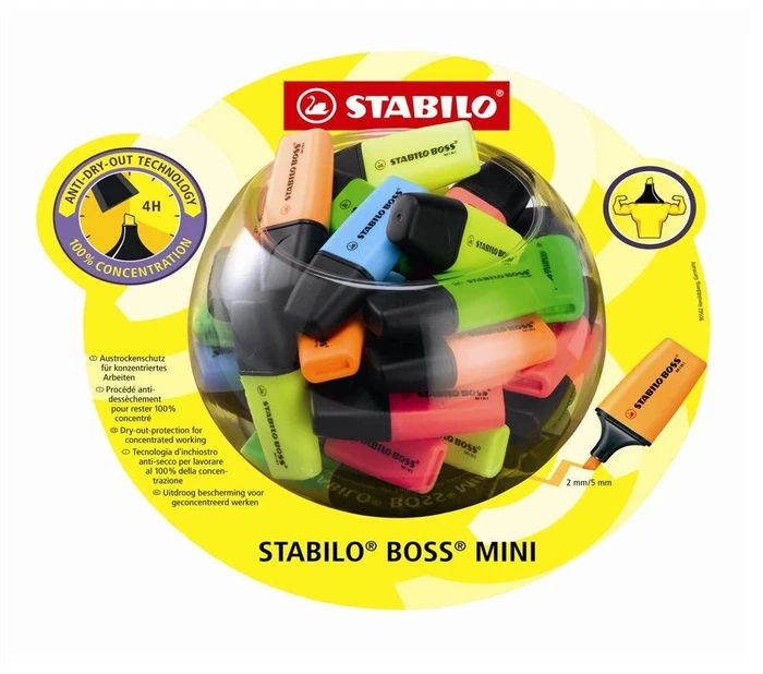 STABILO Boss Mini sortiert, 50er-Set