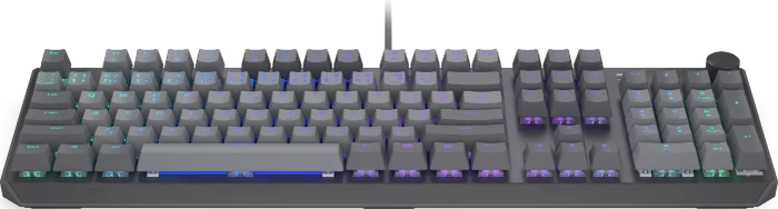 Endorfy Thock V2, PBT, grau, LEDs RGB, hot-swap, Endorfy RED, USB, CZ/SK