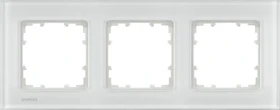 Siemens DELTA miro Glas Rahmen 3-Fach, weiß