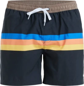 Quiksilver Everyday Straight 15" Badeshorts black/retro stripe (Herren)