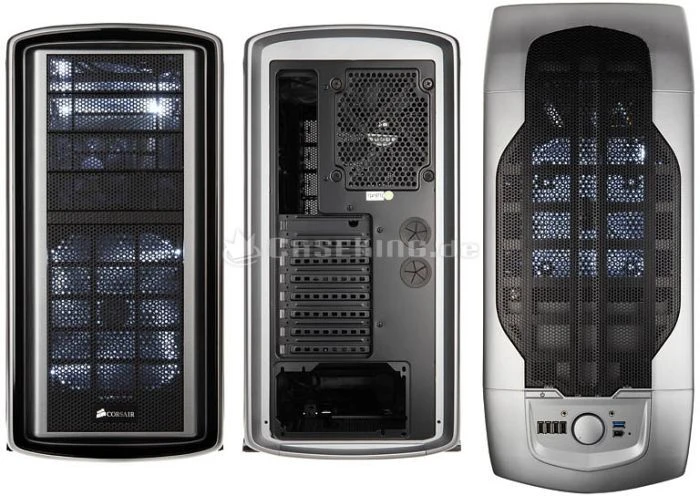 Corsair Graphite Series 600T silber, Acrylfenster