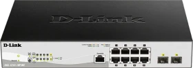 D-Link DGS-1210/ME Metro Rackmount Gigabit Managed Switch, 8x RJ-45, 2x SFP, 78W PoE+ (DGS-1210-10P/ME)