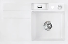 systemceram Bela 78 Einbau Becken rechts mit Ablauffernbedienung grönland