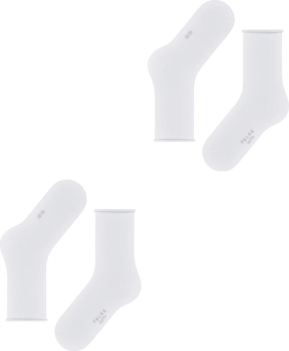 Falke Happy Socken weiß, 2 Paare (Damen)