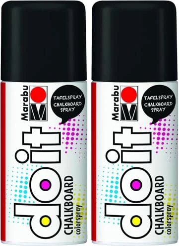 Marabu Do It Colorspray Chalkboard Tafel, schwarz, 150ml