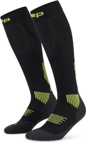 CEP Core Run Tall Laufsocken black/lime (Damen)