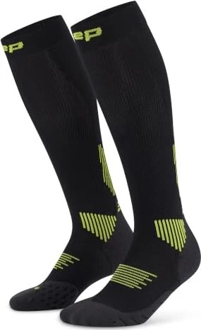 CEP Core Run Tall Laufsocken black/lime (Damen)