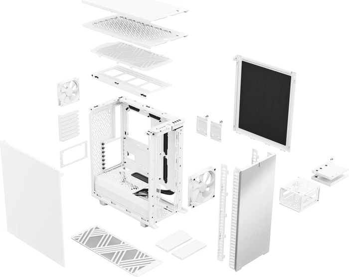 Fractal Design Define 7 Compact White Solid, schallgedämmt