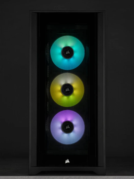Corsair ML Series iCUE ML120 RGB Elite Triple Fan Kit, schwarz, LED-Steuerung, 120mm, 3er-Pack