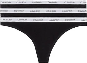 Calvin Klein Icon Logo 3er String black/white/grey heather (Damen)