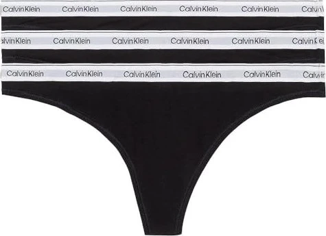 Calvin Klein Icon Logo 3er String black/white/grey heather (Damen)