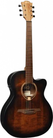 LAG Tramontane 70 Auditorium Cutaway electroacoustic Black & Brown