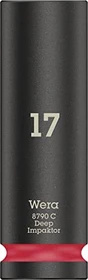 Wera 8790 C Impaktor Deep Außensechskant Steckschlüssel 1/2", 17x83mm