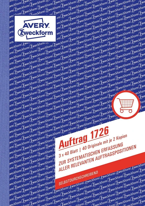 Avery-Zweckform Auftrag, A5, 120 Blatt