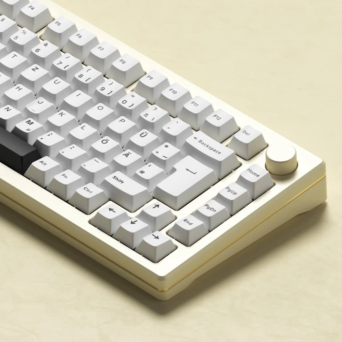 Akko MOD 007B HE, Cream White, LEDs RGB, hot-swap, Cream Yellow Magnetic, USB/Bluetooth, DE