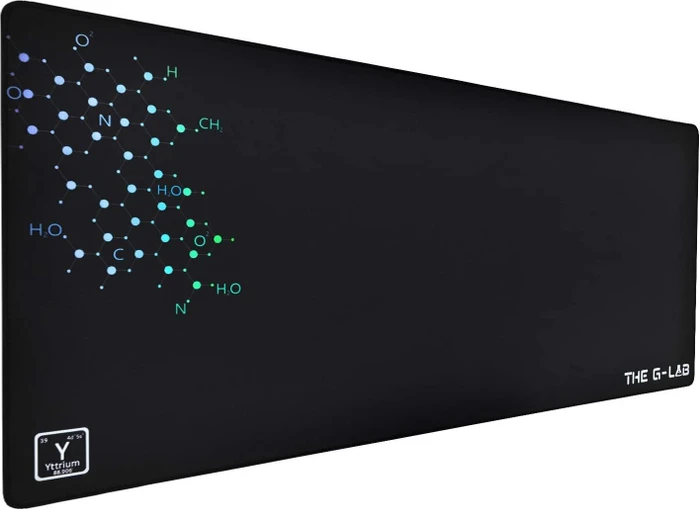 The G-Lab Pad Yttrium XXL Gaming Mauspad, schwarz/blau