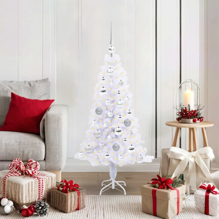 vidaXL Künstlicher Weihnachtsbaum, 120cm, inkl. LED-Beleuchtung (3426644)