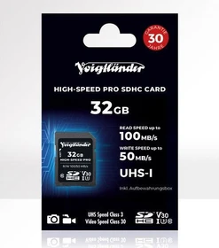 Voigtländer High-Speed PRO R100/W50 32GB Kit, UHS-I U3, Class 10
