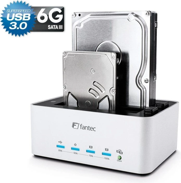 Fantec AluDOCK 2X, USB-B 3.0