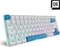 Sharkoon Skiller SGK50 S3 PBT, weiß/hellblau, LEDs RGB, hot-swap, Gateron G Pro 3.0 YELLOW, USB, DE Vorschaubild