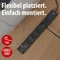 Brennenstuhl Bremounta mit Schalter, 5-fach, mit 2x USB-C, 3m, schwarz Vorschaubild