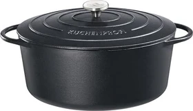 Küchenprofi Provence Bratentopf oval 35cm 8.9l schwarz