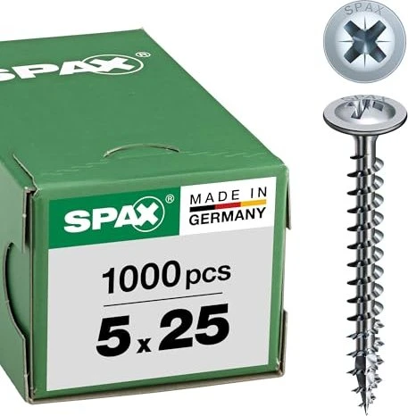 Spax WIROX A9J 4CUT PZ2 Universalschraube, 5x25mm, 1000 Stück