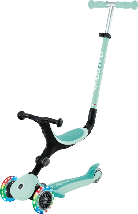 Globber Go Up Active Lights Kickboard dark mint/black