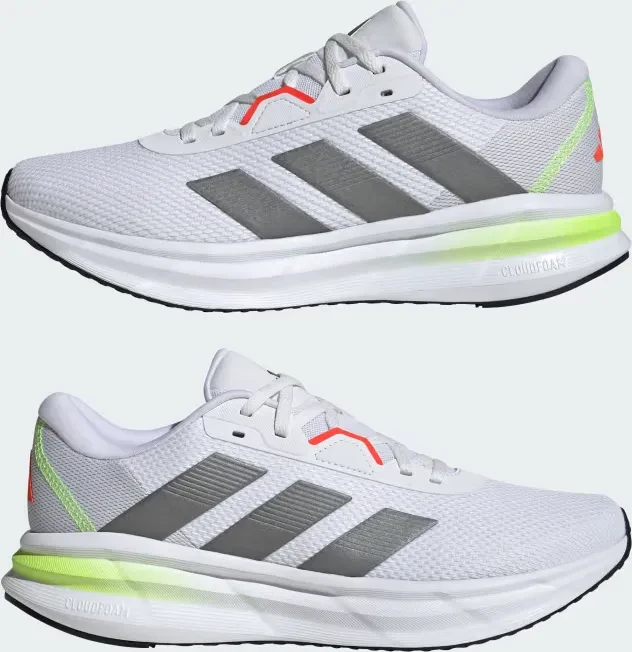 adidas Galaxy 7 cloud white/iron metallic/lucid lemon (Herren)