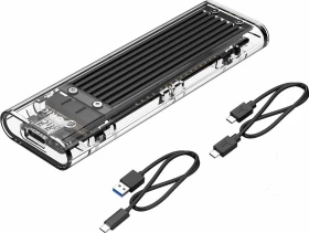Orico TCM2-C3, schwarz/transparent, USB-C 3.1
