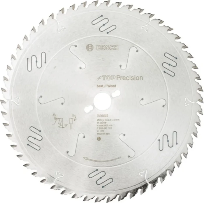 Bosch Professional Top Precision Best for Wood Kreissägeblatt 54Z, 350x2.5x30mm, 1 Stück