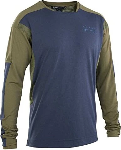 ION MTB Scrub AMP Bat Trikot langarm dark mud (Herren)