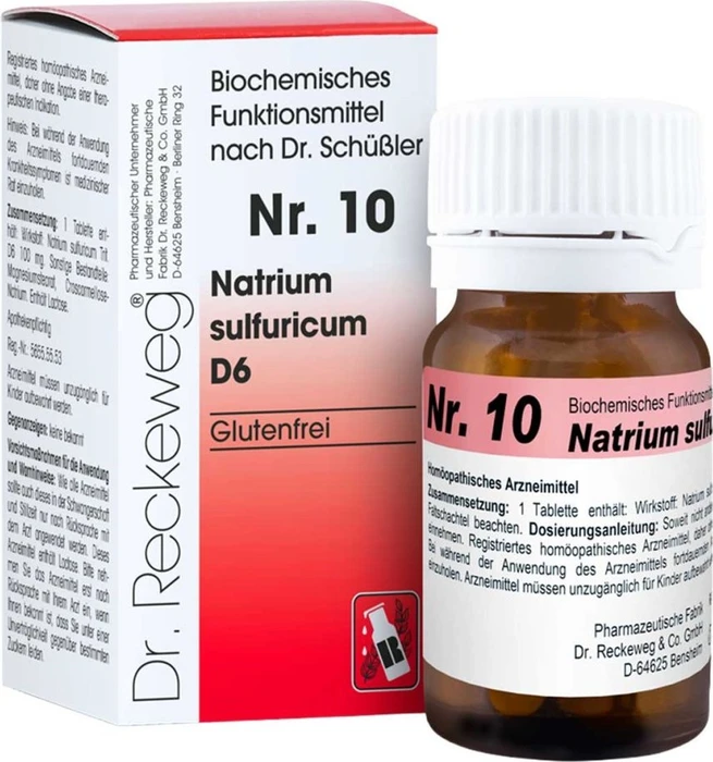 Dr. Reckeweg Biochemie Nr. 10 Natrium sulfuricum D6 Tabletten, 200 Stück