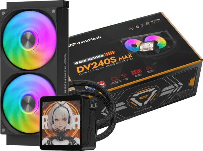 DarkFlash DV240S MAX Black, schwarz