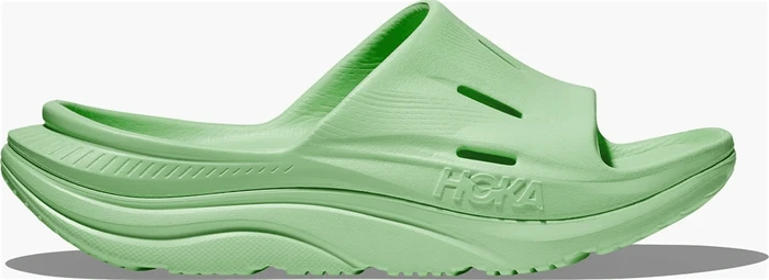 Hoka Ora Recovery Slide 3 lime glow