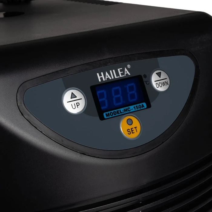Hailea HC Series 150A Aquarienkühler, Durchlaufkühler mit Kompressor, 50-, schwarz