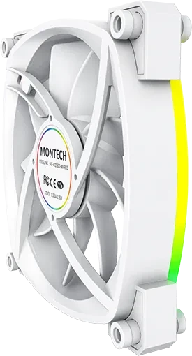 Montech AX120 PWM ARGB weiß, Lüftersteuerung, 120mm, 3er-Pack