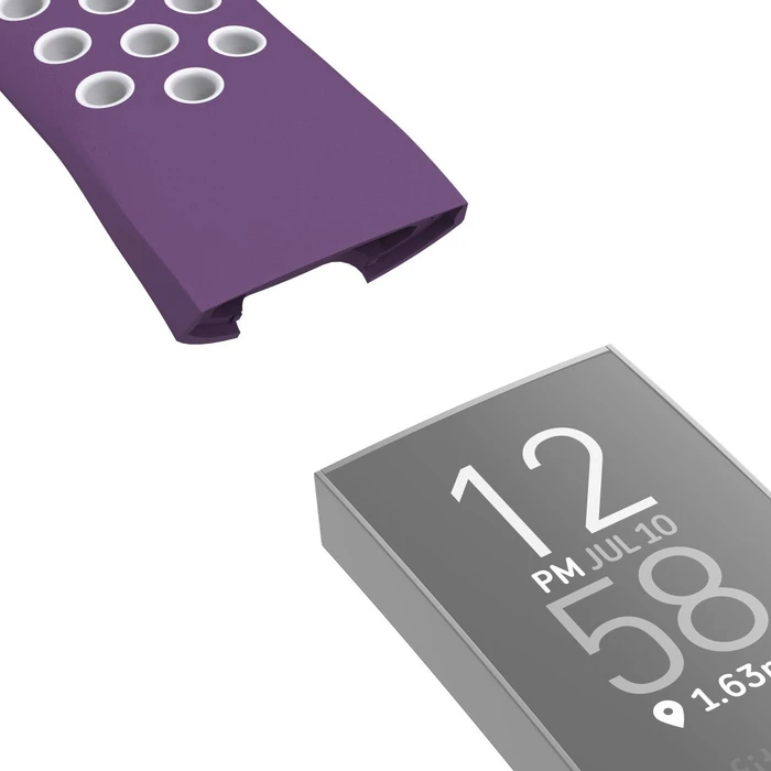 Hama Ersatzarmband Sport für Fitbit Charge 3/4 grau/violett