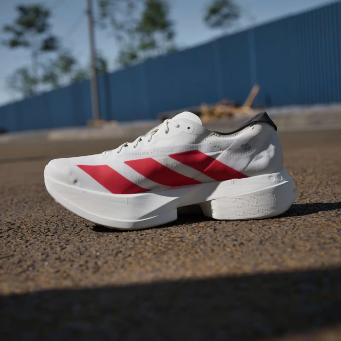 adidas Adizero Adios Pro 4 off white/better scarlet/core black (Damen)