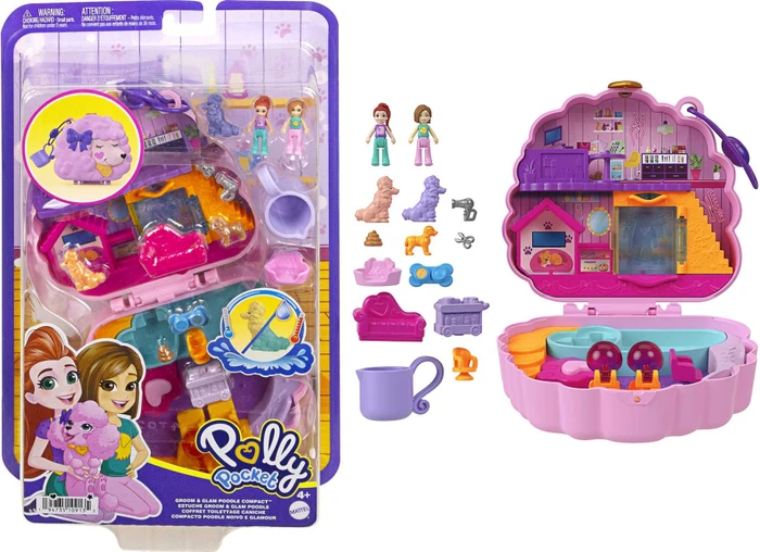 Mattel Polly Pocket - Stylisher Pudel Schatulle