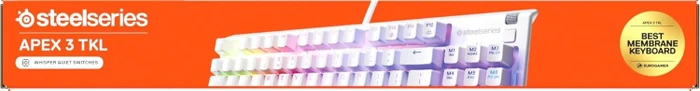 SteelSeries Apex 3 TKL, weiß, LEDs RGB, USB, ND