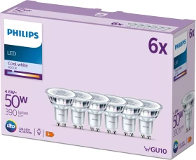 Philips Classic LED Reflektor GU10 4.6-50W/840, 6 Stück