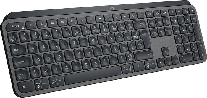 Logitech MX Keys, schwarz, USB/Bluetooth, FR