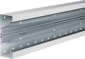 Hager Brüstungskanal-Unterteil C-profil zu BRS 66x170 mm Oberteil 120 mm Stahl verkehrsweiß