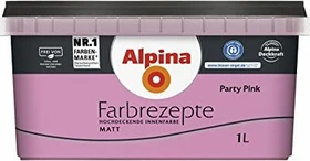 Alpina Farben Farbrezepte Innenfarbe party pink matt, 1l