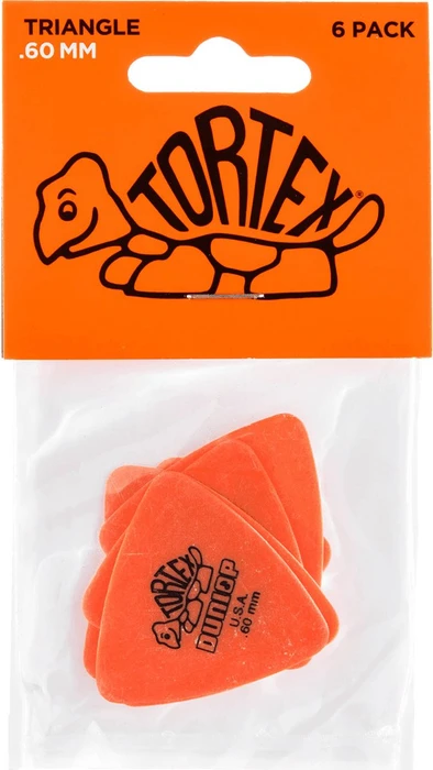 Dunlop Tortex Triangle Pick, .60mm, 6-Pack